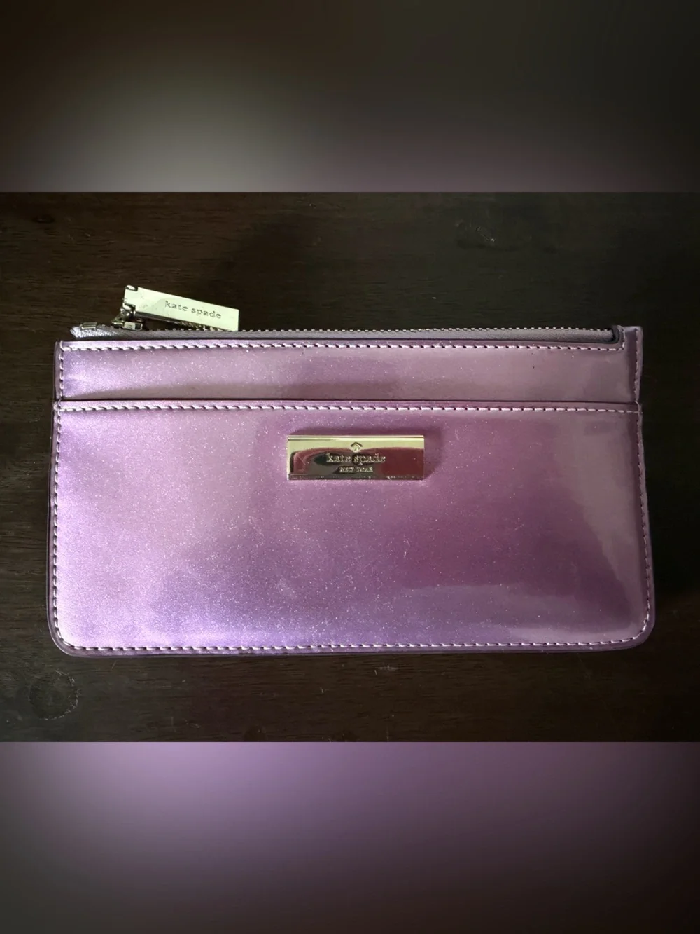 Kate Spade Metallic Pink Card Holder